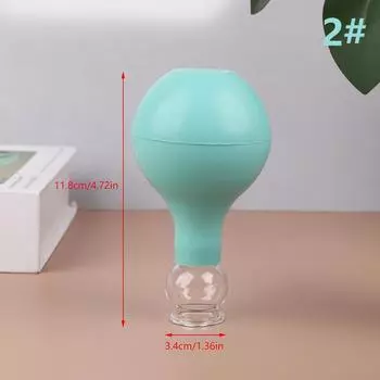 1 шт. бытовой стеклянный баночный медицинский инструмент для осушения антицеллюлитный массажер баночный розовый