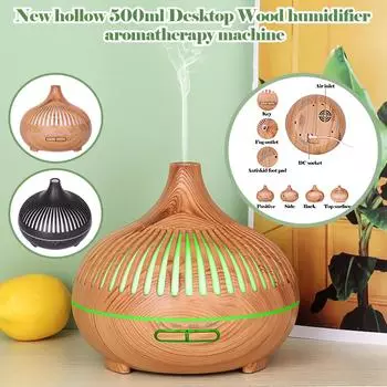 1 шт., бытовой увлажнитель, бесшумный ароматический диффузор, большая емкость для спальни, офиса, 500 мл