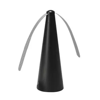 1 шт., бытовой вентилятор против мух для ресторана, уличный защита стола, защита от насекомых, автоматический вентилятор для ловли мух LXY чёрный