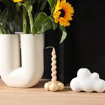 1 шт. Бытовые украшения, скандинавский стол, домашнее украшение, облака, керамический подсвечник