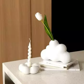1 шт. Бытовые украшения, скандинавский стол, домашнее украшение, облака, керамический подсвечник