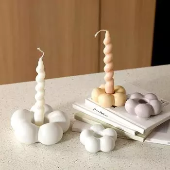 1 шт. Бытовые украшения, скандинавский стол, домашнее украшение, облака, керамический подсвечник
