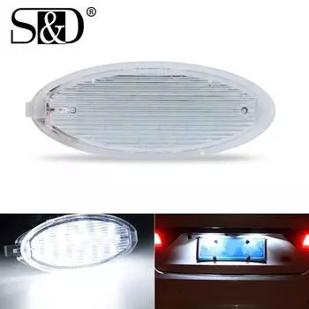 1 шт. Canbus подсветка номера автомобиля, подсветка номерного знака, светодиодная лампа для Opel Astra F Corsa AB B Vectra B Agila A Tigra A без ошибок, авто 24 светодиода