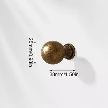 1 шт. Цельнолитые ручки-скобы из цинкового сплава, ручка из цинкового сплава, ручки для шкафа из античной бронзы, цельнолитые ручки-кнопки из цинка, античная латунь