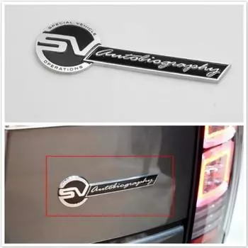 1 шт., цельнометаллический автомобильный хвост SVAutobiography, эмблема, наклейки, украшение для Ra/nge Ro/ver чёрный