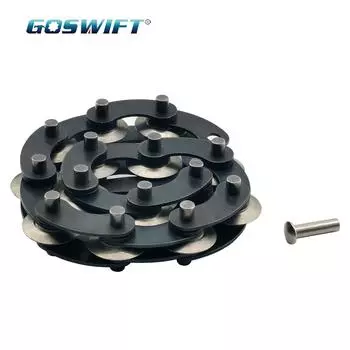 1 шт. Цепь из прочных плоскогубцев для трубореза с фиксатором 30 см, 13 вращающихся лезвий, цепь