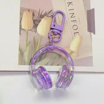 1 шт. Цепочка для мобильного телефона, Шарм для наушников, Подвеска для рюкзака, Милый красочный 3D кулон в виде наушников, Брелок, Подарки