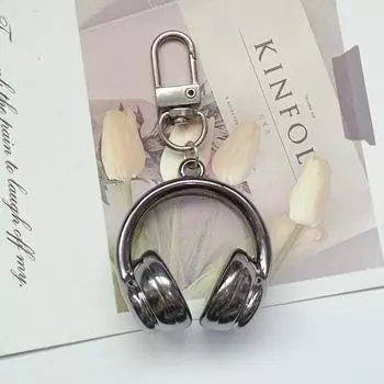 1 шт. Цепочка для мобильного телефона, Шарм для наушников, Подвеска для рюкзака, Милый красочный 3D кулон в виде наушников, Брелок, Подарки