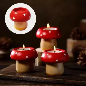 1 шт. Чайная свеча в деревенском стиле для домашнего декора, милый центральный элемент, украшения стола 1PC