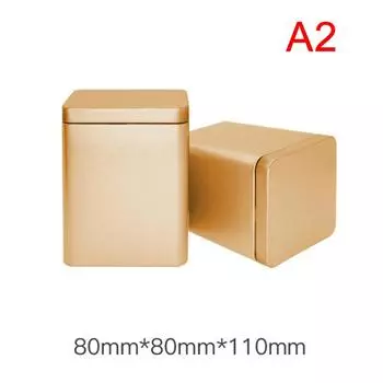 1 шт. чайные банки квадратная металлическая упаковка коробка для хранения кейс маленькие жестяные банки 11cm серебряный