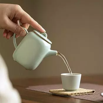 1 шт., чайный сервиз кунг-фу, чайник, бытовой маленький чайник, чайник ручной работы, изысканный чайник для обжига для дома, ресторана, отеля, офиса, чайные аксессуары 180ml