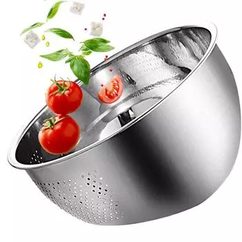 1 шт. Чаша для мытья риса, сито из нержавеющей стали, дуршлаг, корзина для слива, ополаскивания, кухонные принадлежности, гаджеты, сито для риса