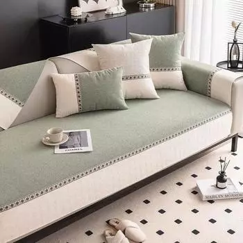 1 шт. Чехлы для диванов, чехлы для собачьей кровати, простые, универсальные, на все четыре сезона, подушки для дивана, можно стирать в стиральной машине, нескользящие, для защиты кресел дома 1seat 70x70cm хаки