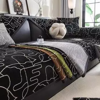 1 шт. Чехлы для диванов, чехлы для диванов, бытовые, секционные, Г-образные, нескользящие, коврики для диванов, можно стирать все сезоны, универсальные, защитные элементы для диванов 1seat 70x70cm темно серый