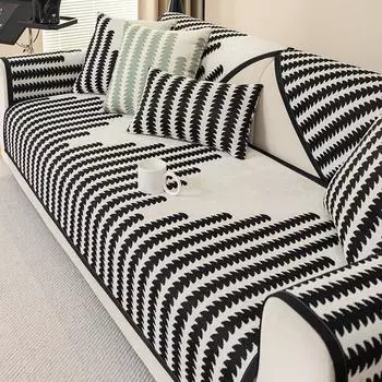 1 шт. Чехлы для диванов из шенилла, полотенце, универсальный коврик для дивана в пшеничном стиле для гостиной, нескользящий чехол для подлокотника дивана, спинки 45x45 pillowcase 1pc