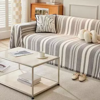 1 шт. чехлы для диванов в кремовом стиле, ткань, всесезонная универсальная подушка для дивана, противоскользящая, авиационная, чехол для кровати, мебели, защитный чехол 1seater 180x130cm коричневый