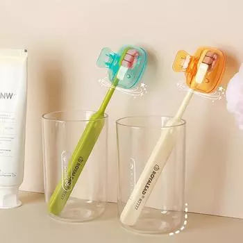 1 шт. Чехлы для зубных щеток, переносные дорожные чехлы для зубных щеток, защитный чехол для зубных щеток, защитный пластиковый зажим для домашнего хозяйства A