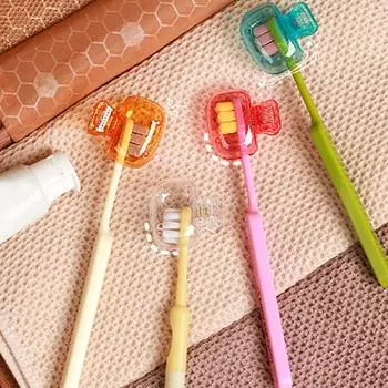 1 шт., чехлы на головку зубной щетки для путешествий, защитная крышка для зубной щетки, защитный чехол для щетки, портативный пластиковый зажим для домашних путешествий 1PCS