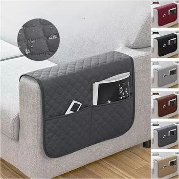 1 шт. чехлы на подлокотники дивана с карманами, водоотталкивающий чехол на подлокотник дивана, сумка для хранения подвесного кресла для удаленного сотового телефона 1PC 50x110 cm