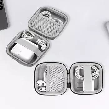 1 шт. чехол для цифровых аксессуаров и гаджетов на молнии, сумка для хранения наушников, органайзер для кабелей