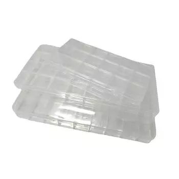 1 шт., чехол для держателя шурупов для сережек и бусин, 18/32/36, сетка, отсек, пластиковый прозрачный ящик для хранения, органайзер, контейнер 32 Grid