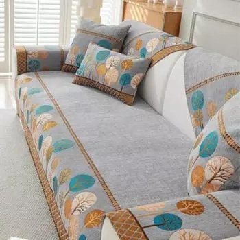 1 шт. Чехол для дивана Chenier Four Season, универсальный, высококачественный, противоскользящий коврик для сиденья, скандинавский, минималистский, современный, ткань для подушки спинки 1seat 70x70cm синий