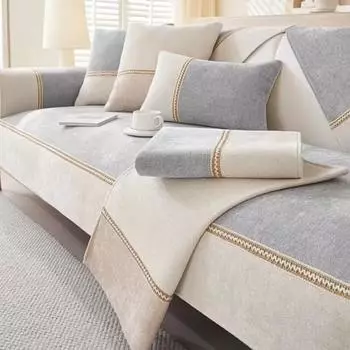 1 шт. Чехол для дивана из скандинавской синели для гостиной, нескользящий коврик для дивана, полотенце, мягкий чехол для углового дивана, защитная накладка для дома 70x70 A