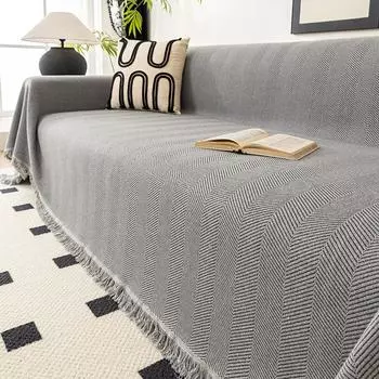 1 шт. Чехол для дивана, универсальный чехол для дивана на все времена года, нескользящий чехол для дивана, защитный чехол для подушки дивана, подходит для F 180x130cm небесно-голубой