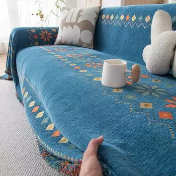 1 шт. Чехол для дивана, устойчивый к царапинам от кошек, полотенце для мебели, одеяло для гостиной, универсальное для всех сезонов, нескользящая подушка для дивана 180x130