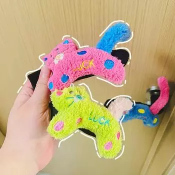 1 шт. чехол для дверной ручки с изображением кошки, защитный чехол для дверной ручки с рисунком, милый, установленный на правой стороне двери красный