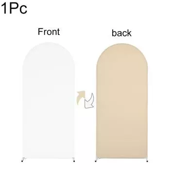1 шт. чехол для фона на детский душ, свадьбу, день рождения, однотонный эластичный спандекс, декоративный фон для вечеринки, арка, чехол двухсторонний 0.5*1.2M