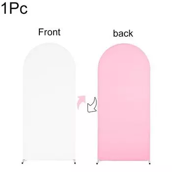 1 шт. чехол для фона на детский душ, свадьбу, день рождения, однотонный эластичный спандекс, декоративный фон для вечеринки, арка, чехол двухсторонний 0.5*1.2M