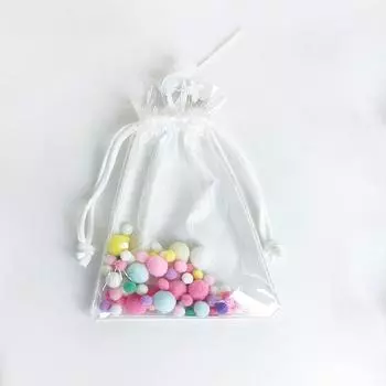 1 шт. Чехол для хранения Аниме Украшения Мистери Бокс Органайзер Коробка Квадратная Плюшевые Куклы Дисплей Сумка С Брелоком белый