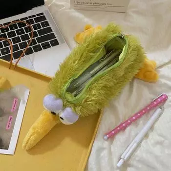 1 шт., чехол для карандашей в виде птицы Билли Рэя, 3D плюшевый чехол для карандашей, мягкий чехол для канцелярских принадлежностей в виде животных, сумка для хранения ручек в виде мультфильмов