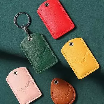 1 шт. чехол для карты доступа кожаный держатель для карт брелок для ключей дверной замок метки доступа чехол для карты доступа брелок сумка для карты доступа as the picture