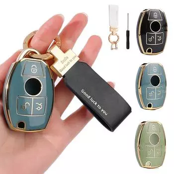 1 шт. чехол для ключей HOT TPU автомобильный пульт дистанционного управления чехол для Mercedes Benz ABCES Class W204 W205 W212 W213 W176 GLC CLA AMG W177