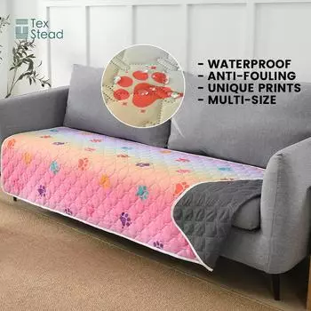 1 шт. Чехол для кровати для собаки, двусторонний пеленальный коврик, многоразовый коврик для кемпинга для домашних животных/собак/кошек, моющееся одеяло с геометрической вышивкой 30x30inch