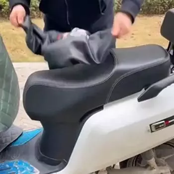 1 шт. Чехол для сиденья мотоцикла, водонепроницаемый солнцезащитный чехол для сиденья мотоцикла, скутера, защитные аксессуары для сиденья, пыленепроницаемый чёрный