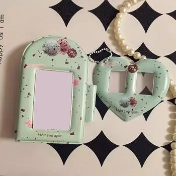 1 шт., чехол для студенческого удостоверения личности, шикарный чехол для фотокарточки корейского айдола Kpop, серия «Сладкий десерт», держатель для фотографий «Друг семьи»