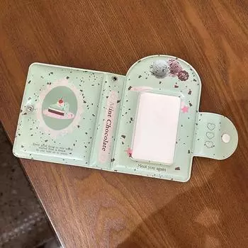 1 шт., чехол для студенческого удостоверения личности, шикарный чехол для фотокарточки корейского айдола Kpop, серия «Сладкий десерт», держатель для фотографий «Друг семьи»