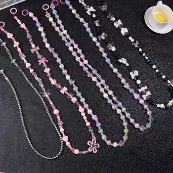 1 шт. чехол для телефона подвесной брелок 120 см цветной бисерный кроссбоди телефон цепочка сумка ремни замена