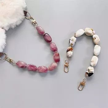 1 шт. чехол для телефона ювелирные изделия новые ручные цепочки аксессуары акриловые сделай сам женская сумка цепочка в форме драгоценного камня многоцветный