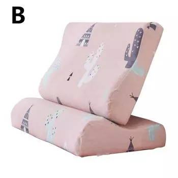 1 шт., чехол из пены с эффектом памяти, хлопковая наволочка, контурная отскок для латексной подушки, мягкий чехол S