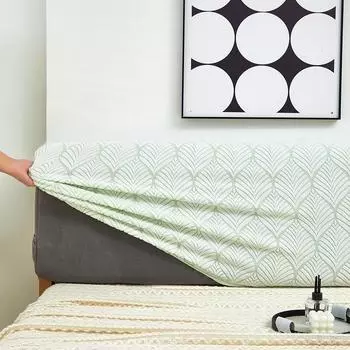 1 шт. Чехол на изголовье кровати эластичный жаккардовый Чехол на тумбочку для кровати в спальне легко чистить Чехол на изголовье с узором latteart 120cm