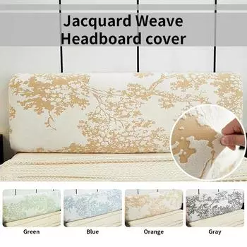 1 шт. Чехол на изголовье кровати, эластичный жаккардовый чехол на тумбочку для кровати в спальне, легко чистится, чехол на изголовье с узором из причудливых деревьев 120cm