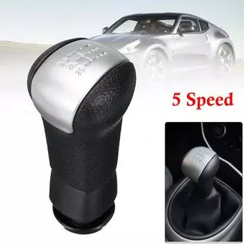 1 шт. Черная 5-ступенчатая ручка переключения передач, подходит для Nissan Qashqai J10 X-trail 2006-2013