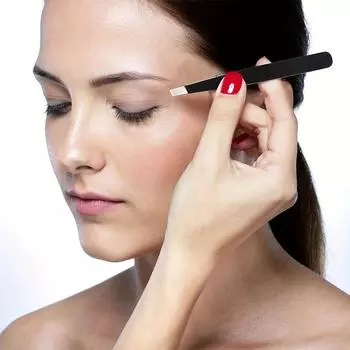1 шт. Черная машинка для стрижки бровей, подравнивание и удаление волос на бровях, машинка для стрижки накладных ресниц, щипцы для удаления бороды, косметический инструмент