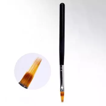 1 шт., черная ручка, нейлоновая кисть для омбре для волос, кисть для дизайна ногтей, УФ-гель, профессиональные инструменты для ногтей