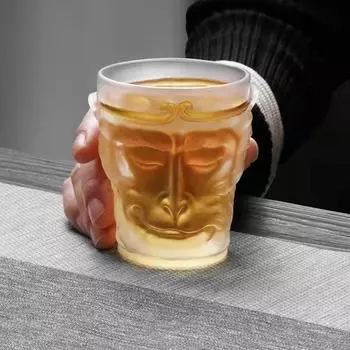 1 шт., черная стеклянная чашка Myth Wukong, 100 мл, прозрачная чашка для чая Monkey King, бокал для вина, игровая периферия, ручная работа, подарок фанатам