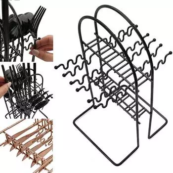 1 шт., черная стойка для хранения из нержавеющей стали, роскошный органайзер для столовых приборов, стойка для ужина, десертный нож, вилка, чайная ложка, посуда, кухонные инструменты L серебряный